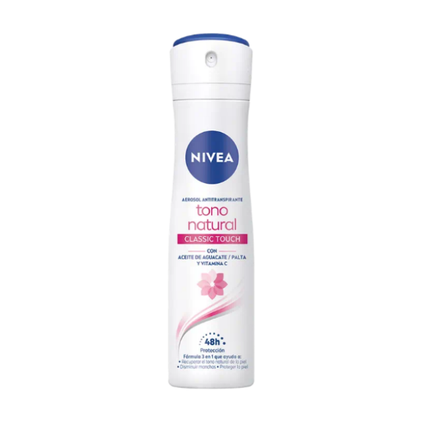 Nivea Desodorante Women Spray Tono Natural Classic 150Ml.