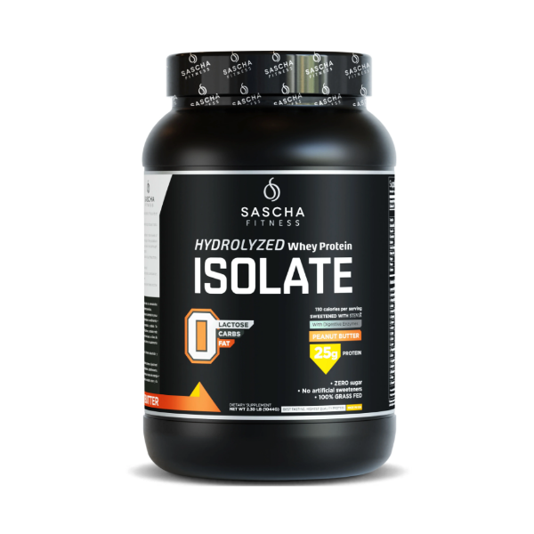 Sascha Fitness Isolate Whey Protein Mantequilla De Maní Polvo X1044Gr