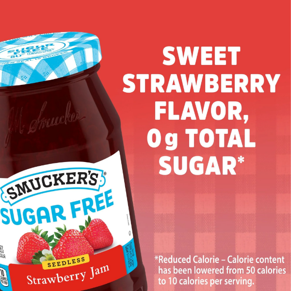Smuckers Mermelada De Fresa Sin Azúcar 361Gr. - Imagen 3
