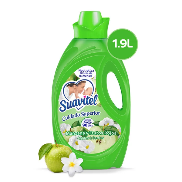 Suavitel Cuidado Superior Manzana Y Frutos Rojos 1.9Lt.