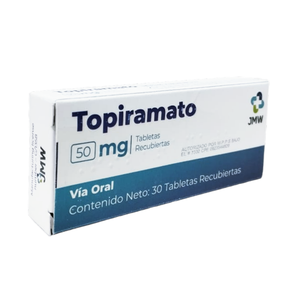 Topiramato 50Mg X 30 Tabletas JMW