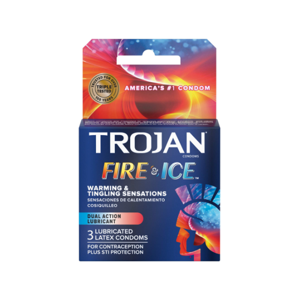Trojan Preservativos Fire Ice X3 Unidades