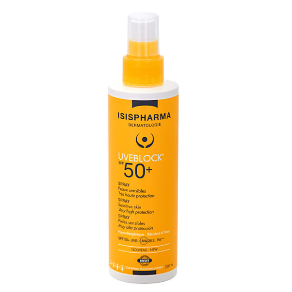 Ubeblock Protector Solar Spray Spf 50+ Piel Sensible 200Ml Isispharma