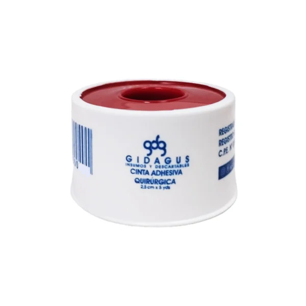 Adhesivo Quirúrgico Blanco 2.5 Cm X 5 Yardas Gidagus