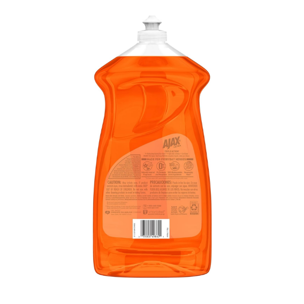 Ajax Ultra Desengrasante Washes Away Bacteria Orange 1.53L - Imagen 2