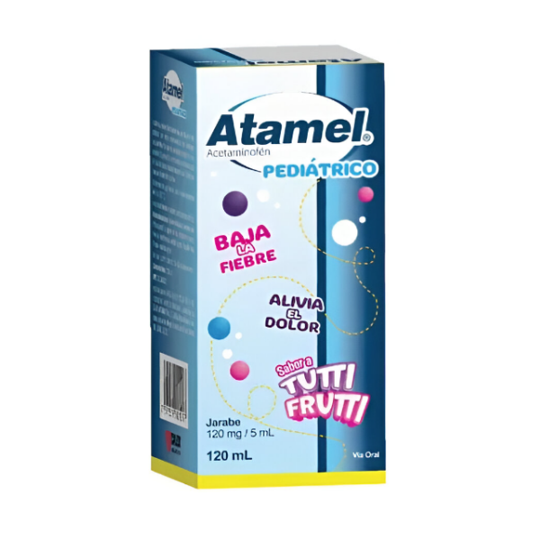 Atamel Jarabe Pediátrico Tutti-Fruti 120Mg/5Ml X 120Ml Calox