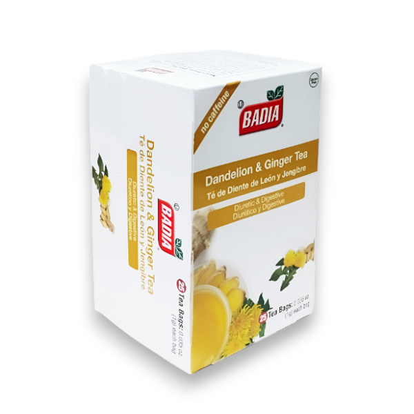 Badia Té De Diente De León Y Jengibre X 25 Unidades