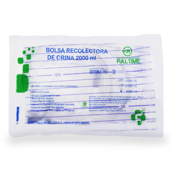 Bolsa Recolectora De Orina 2000Ml. Full Time