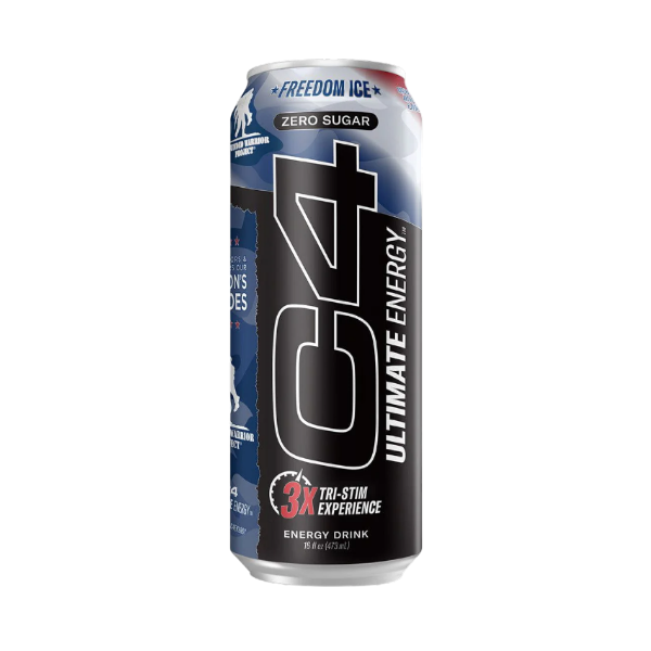 C4 Ultimate Energy Drink Freedom Ice Sin Azúcar 473Ml