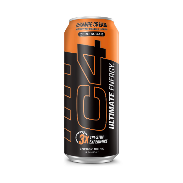 C4 Ultimate Energy Drink Orange Cream Sin Azúcar 473Ml