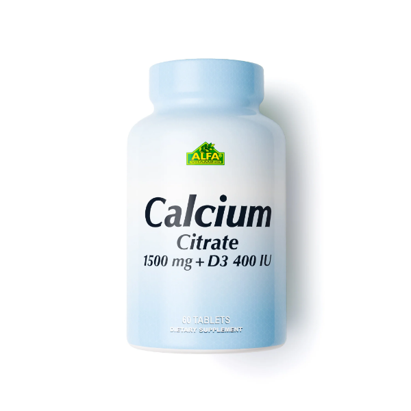 Calcium Citrate 1500 + Vitamina D X 60 Tabletas Alfa
