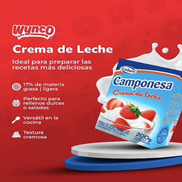 Camponesa Crema De Leche X 200Gr. - Imagen 2