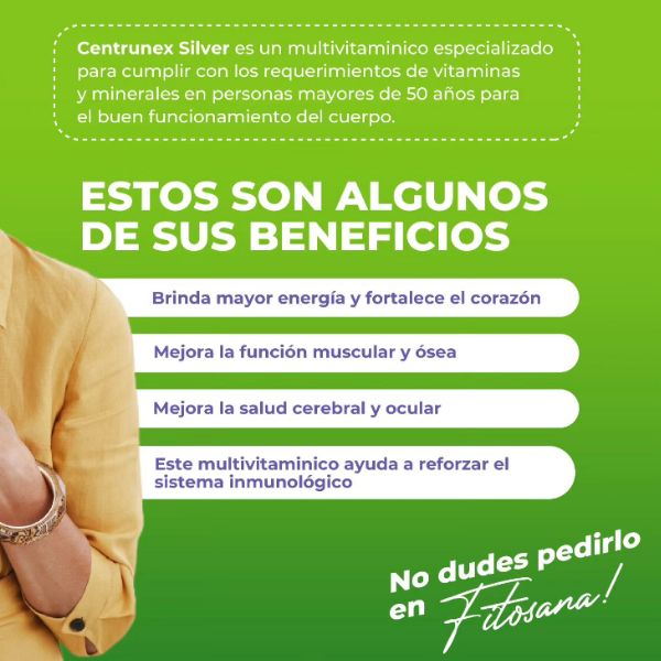 Centrunex Silver X 60 Tabletas Fitosana - Imagen 2