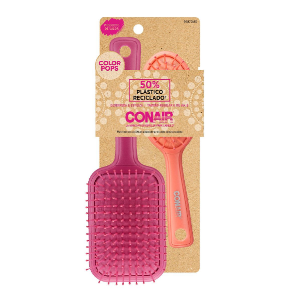 Conair Color Pops 2 Cepillo Fucsia & Naranja
