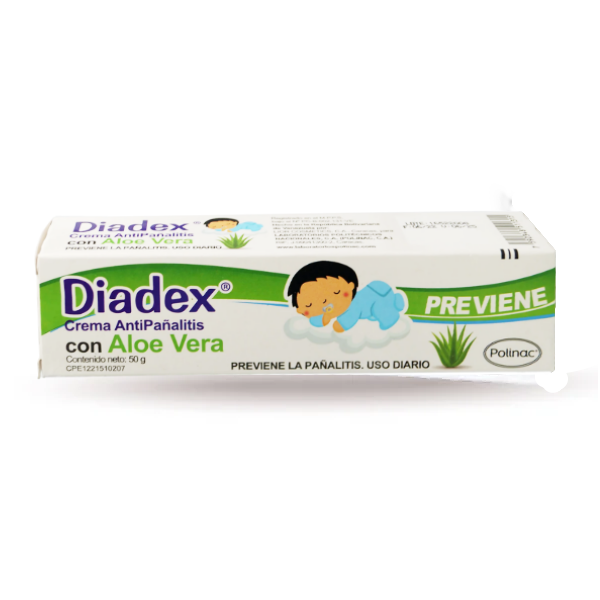 Diadex Crema Antipañalitis Con Aloe Vera 50Gr. Polinac