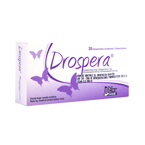 Drospera Drospirenona+Etinilestradiol 3Mg/20Mcg X 28 Comprimidos Dalt Pharma