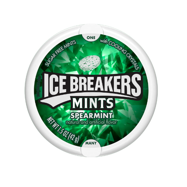 Ice Breakers Mints Caramelos Spearmint Sin Azúcar X42Gr.
