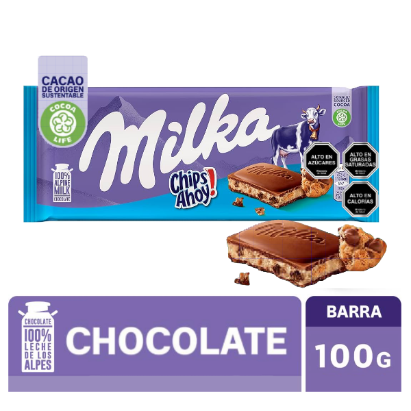 Milka Chocolate Chips Ahoy 100Gr.