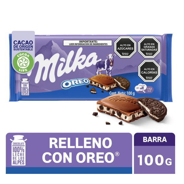 Milka Chocolate Oreo 100Gr.