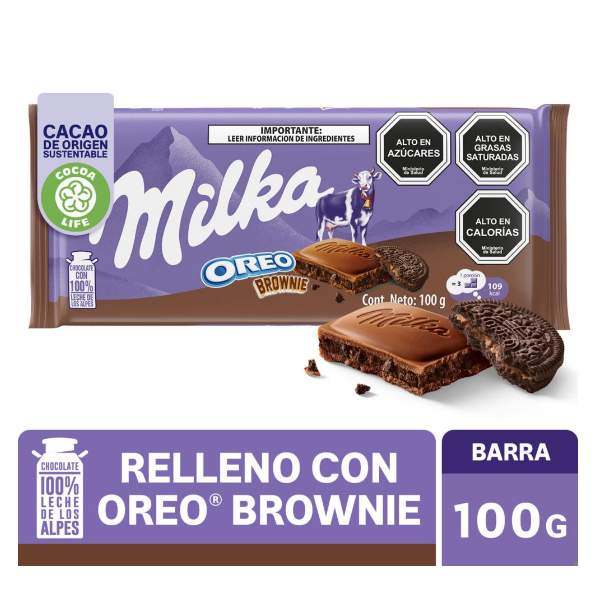 Milka Chocolate Oreo Brownie 100Gr.