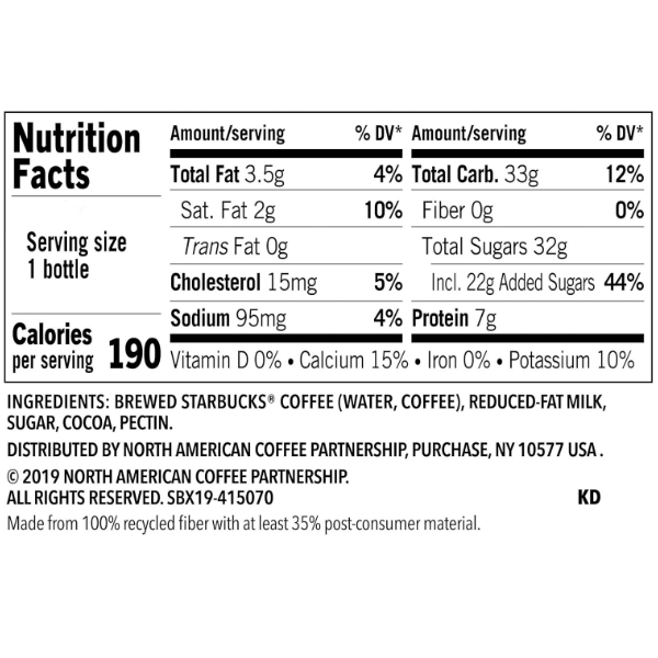 Mocha Starbucks Bebida De Café Frio 281Ml - Imagen 2