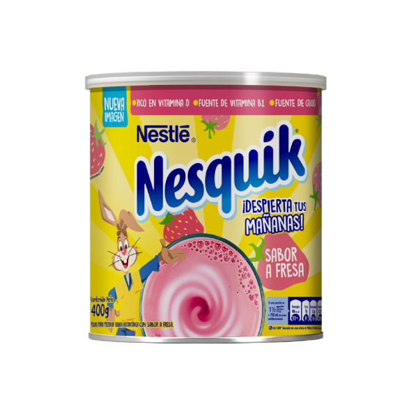 Nesquik Bebida En Polvo Fresa 400Gr. - Imagen 2