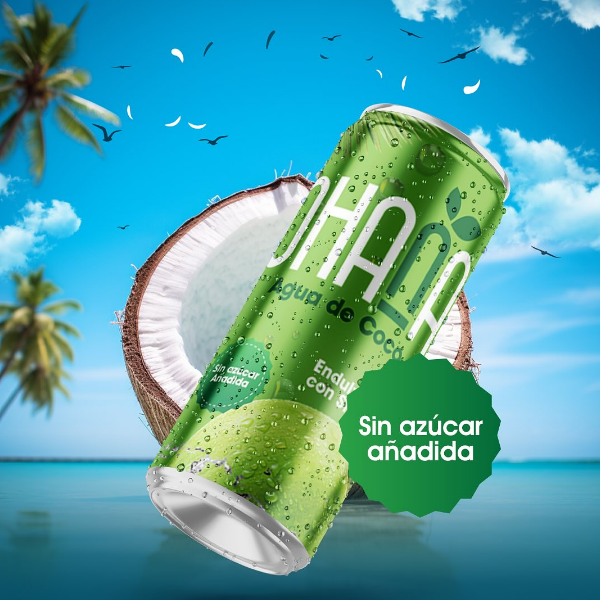 Ohana Agua De Coco Endulzado Con Stevia 320Ml - Imagen 2