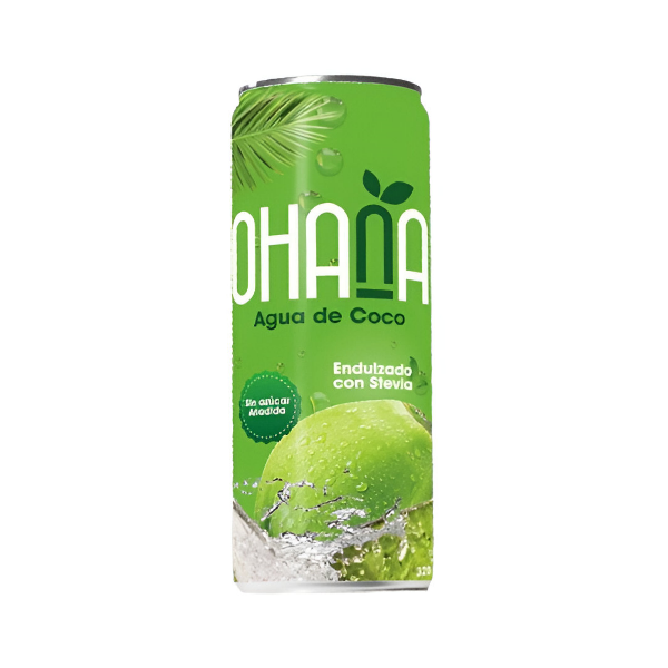 Ohana Agua De Coco Endulzado Con Stevia 320Ml