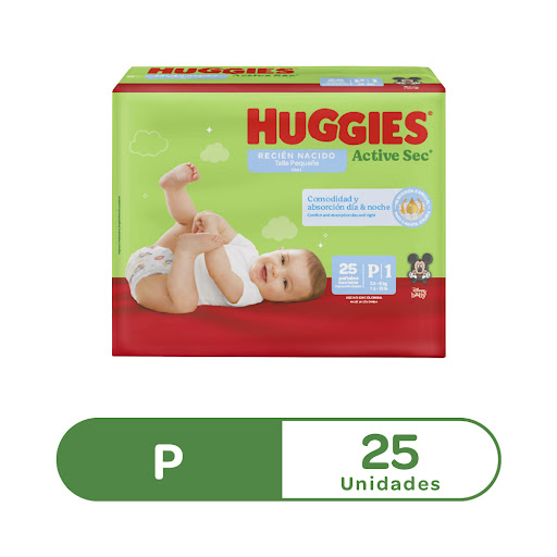 Huggies Pañal Active Sec Talla P X 25 Unidades - Imagen 2