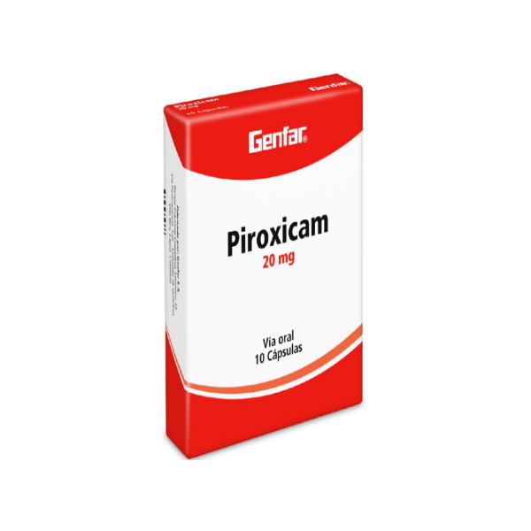 Piroxicam 20Mg X 10 Cápsulas Genfar