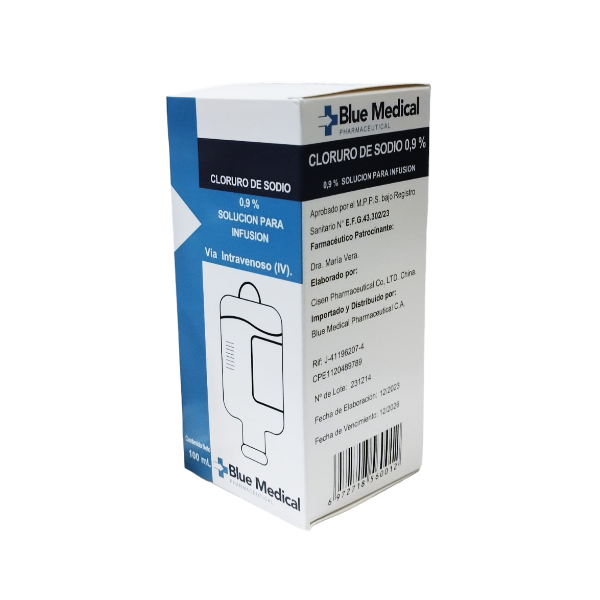 Solucion Cloruro De Sodio Al 0.9% 100Ml Blue Medical