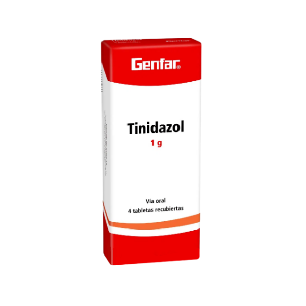 Tinidazol 1Gr X 4 Tabletas Genfar