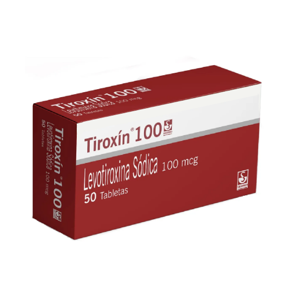 Tiroxin Levotiroxina Sódica 100Mg X 50 Tabletas  Siegfried