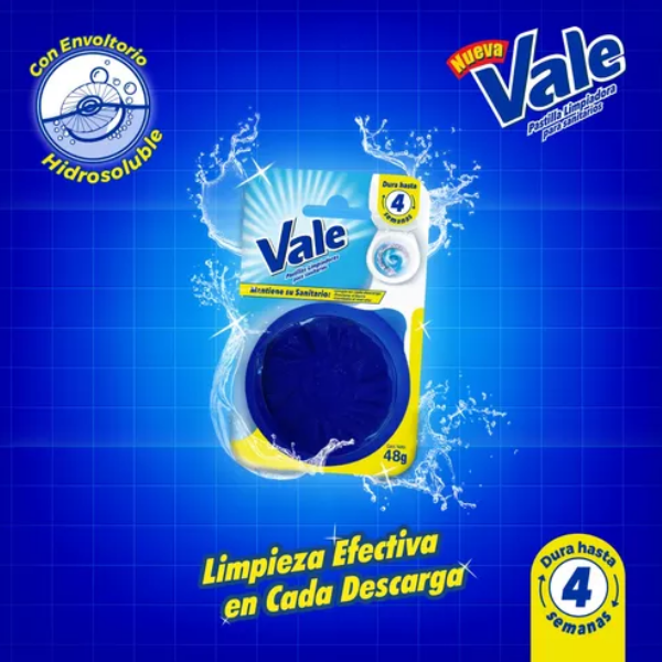 Vale Pastilla Limpiadora Para Sanitario 48Gr - Imagen 2