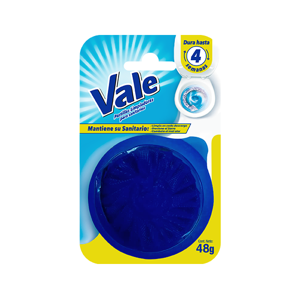 Vale Pastilla Limpiadora Para Sanitario 48Gr
