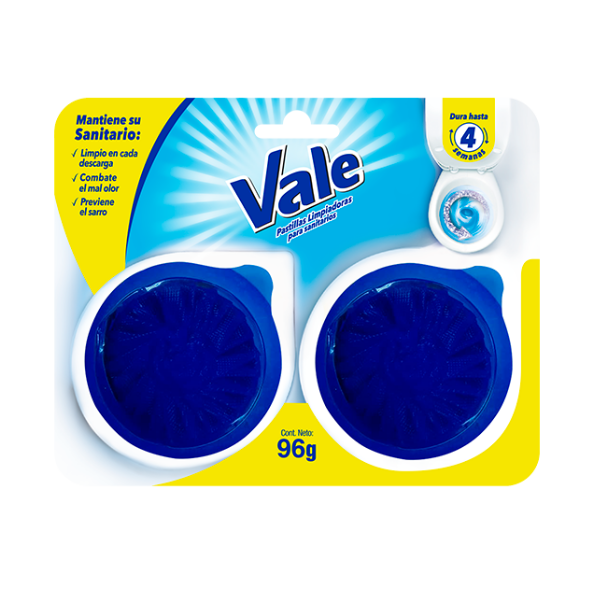 Vale Pastilla Limpiadora Para Sanitario 96Gr