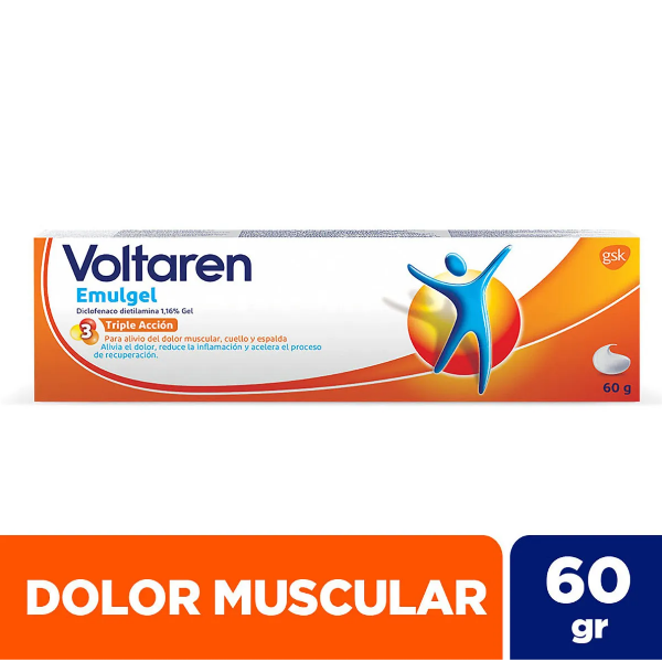 Voltaren Diclofenac Dietilamina Emulgel 1.16% Gel X 60Gr