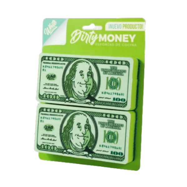 White House Esponja De Cocina Money