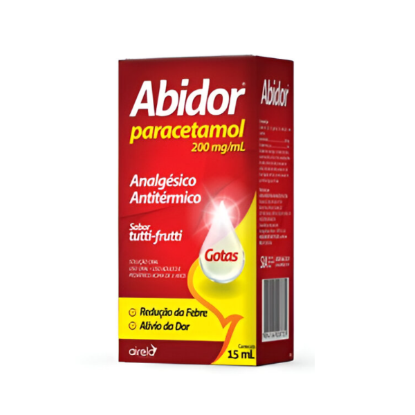 Abidor Paracetamol Gotas Adulto Y Pediatrico 200Mg/Ml X 15Ml. Airela