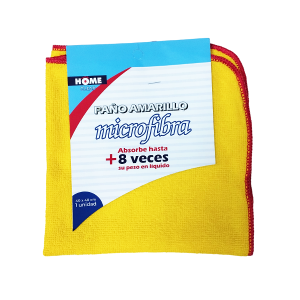 Alf. Home Paño Amarillo Microfibra 40X40Cm X Unidad Mf09