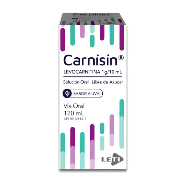 Carnisin Levocarnitina Jarabe 1Gr/10Ml X 120Ml Leti