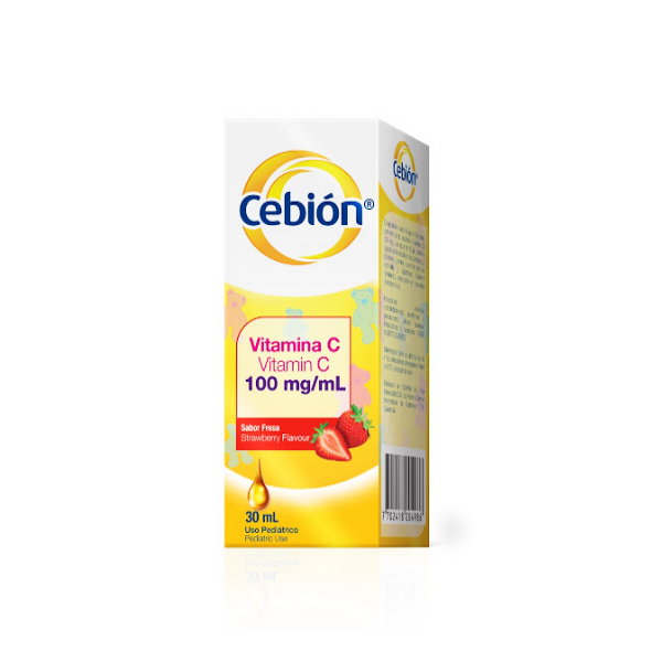 Cebion Vitamina C Gota 100Mg/Ml Fresa X 30Ml Farma