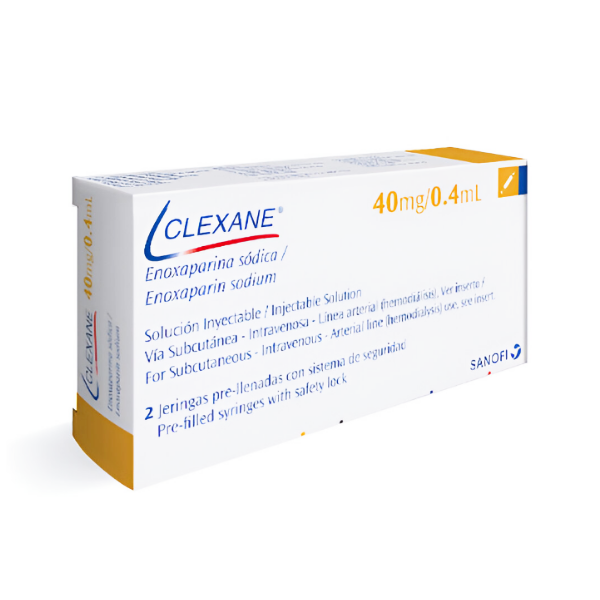 Clexane Solución Inyectable 40Mg/0.4Ml X 2 Jeringas (Prellenada) Sanofi