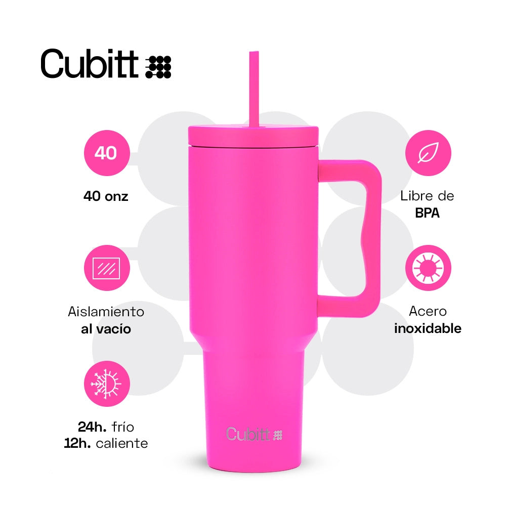 Cubitt Tumbler Ct Hydro Bottle 1100 ml / 40 ozCt-Tumb5F Hot Pink - Imagen 3