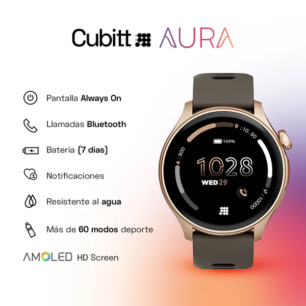 Cubitt Reloj Aura Chocolate Smartwatch Ct-Aura9 - Imagen 3