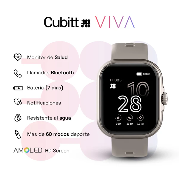 Cubitt Reloj Viva Gris Smartwatch Ct-Viva8 - Imagen 3