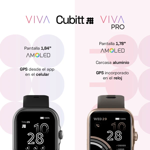 Cubitt Reloj Viva Pro Smartwatch Mocha Brown Ct-Viva P9 - Imagen 4