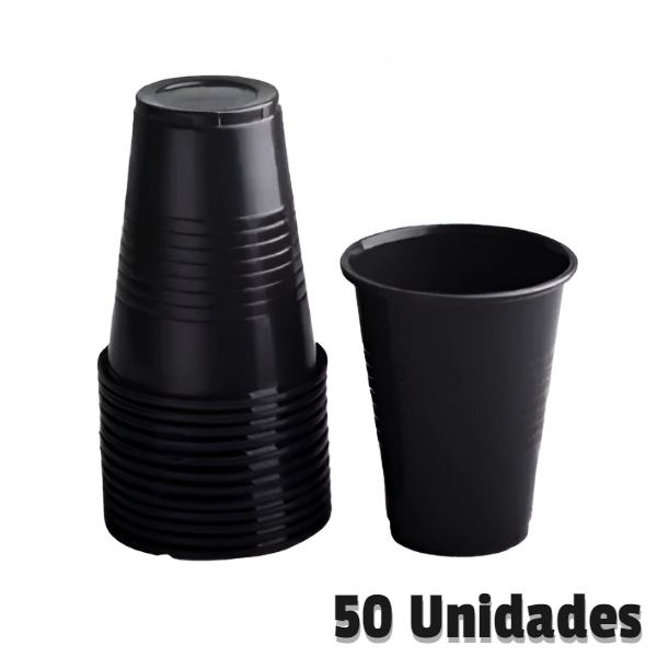 Favep Vasos F-107 Negro (295ML) X 50 Unidades