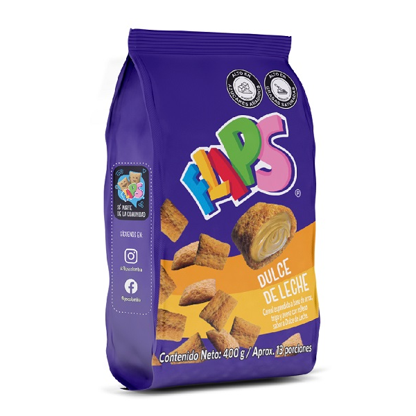 Flips Dulce De Leche 400Gr.