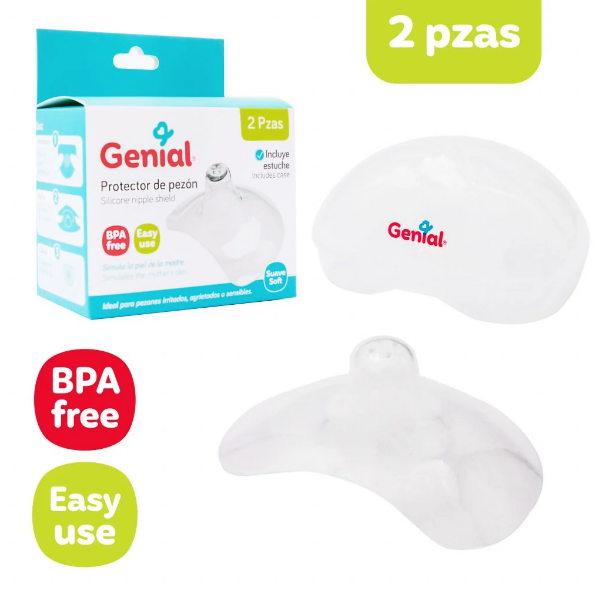 Genial Protector De Pezon Silicona X 2 Unidades Gn-Mc105